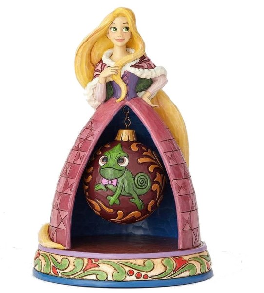 STATUINA DI NATALE RAPUNZEL E PASCAL DISNEY TRADITIONS