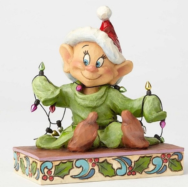 CUCCIOLO E LA GHIRLANDA NATALIZIA DISNEY TRADITIONS JIM SHORE