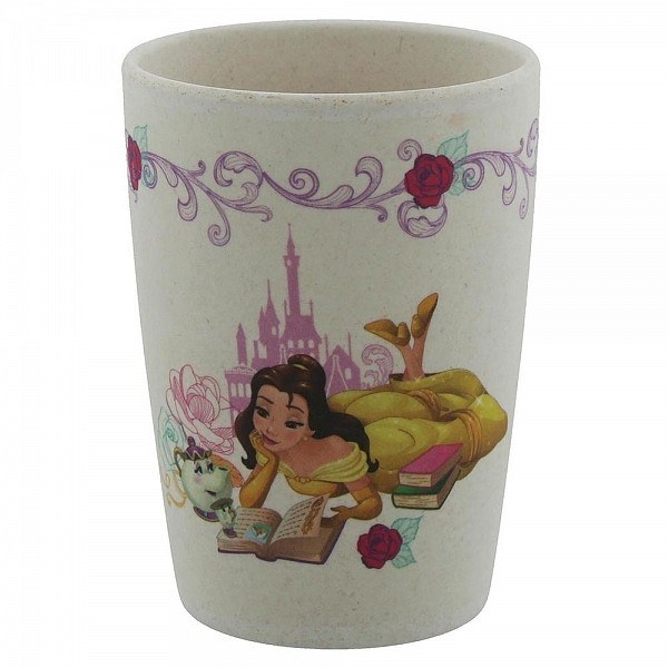 SET PRANZO PRINCIPESSA BELLE IN MATERIALE ORGANICO (BAMBÚ) DISNEY ENCHANTING