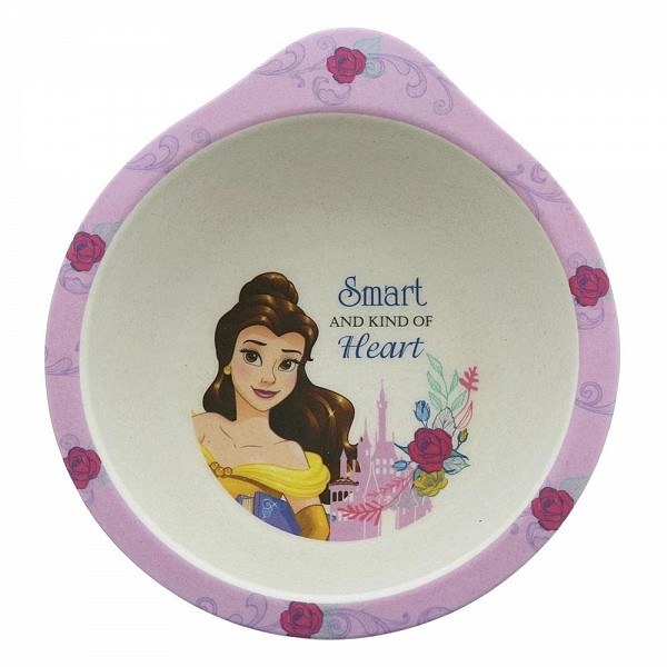 SET PRANZO PRINCIPESSA BELLE IN MATERIALE ORGANICO (BAMBÚ) DISNEY ENCHANTING