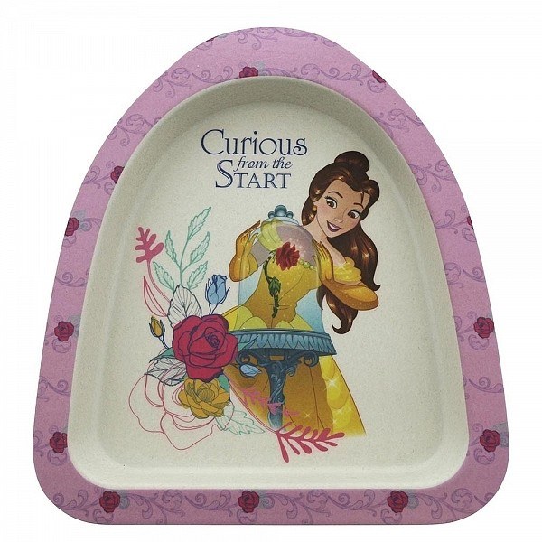 SET PRANZO PRINCIPESSA BELLE IN MATERIALE ORGANICO (BAMBÚ) DISNEY ENCHANTING