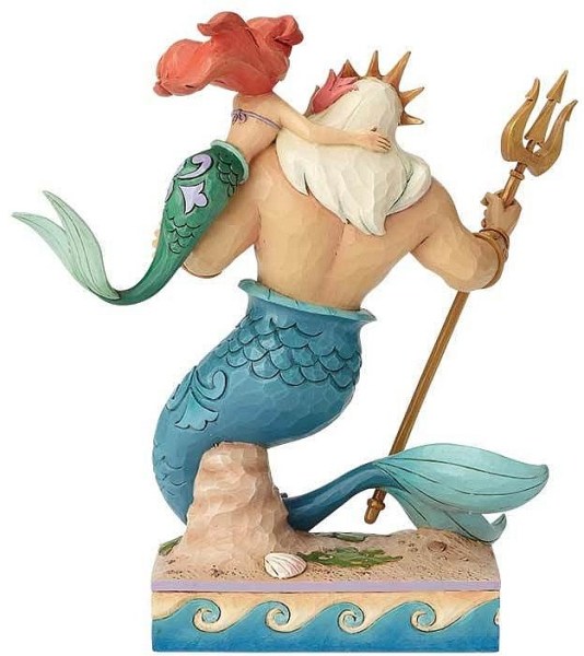 STATUINA DISNEY TRADITIONS ARIEL E IL RE TRITONE