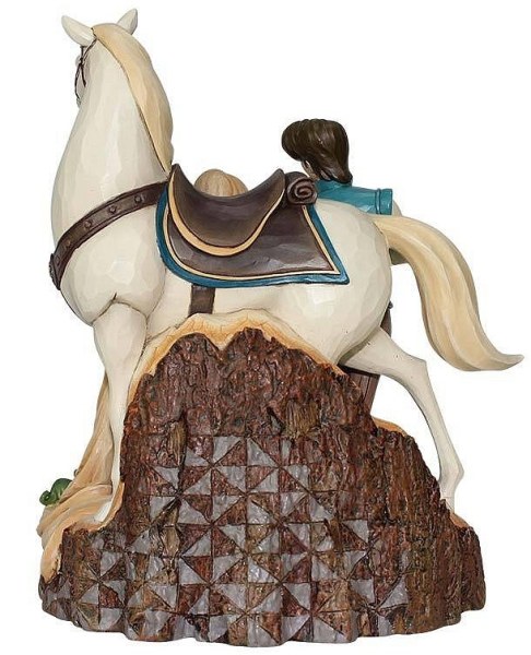 RAPUNZEL FLYNN E MAXIMUS WOODCARVED DISNEY TRADITIONS