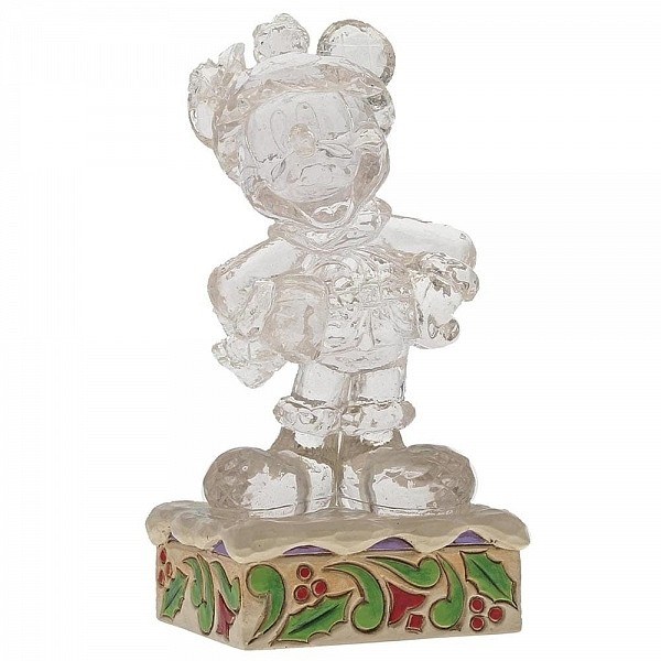 TOPOLINO GHIACCIO SCOLPITO LUMINOSO DISNEY TRADITIONS