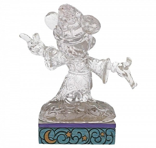 TOPOLINO STREGONE GHIACCIO SCOLPITO LUMINOSO DISNEY TRADITIONS