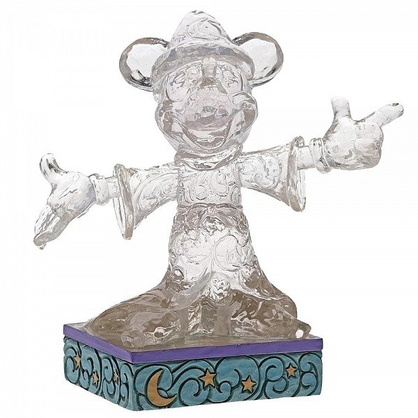 TOPOLINO STREGONE GHIACCIO SCOLPITO LUMINOSO DISNEY TRADITIONS