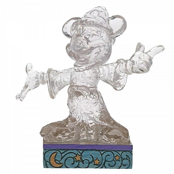 TOPOLINO STREGONE GHIACCIO SCOLPITO LUMINOSO DISNEY TRADITIONS