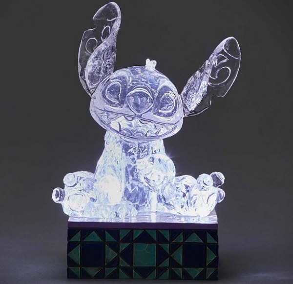 STITCH GHIACCIO SCOLPITO LUMINOSO DISNEY TRADITIONS
