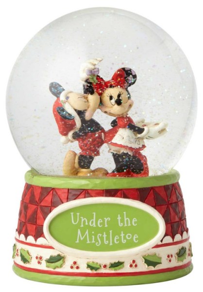 "TOPOLINO E MINNIE SOTTO IL VISCHIO" SNOWBALL DISNEY TRADITIONS