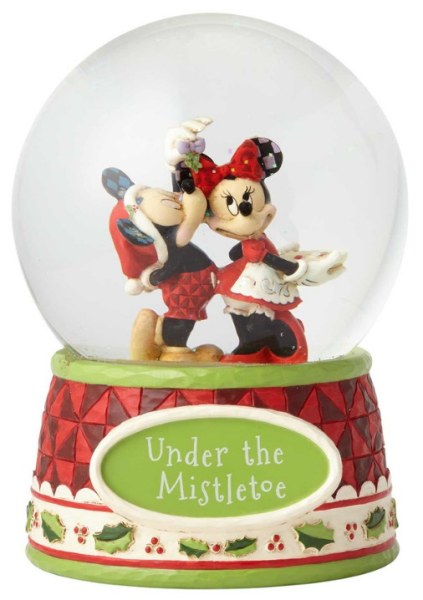 "TOPOLINO E MINNIE SOTTO IL VISCHIO" SNOWBALL DISNEY TRADITIONS