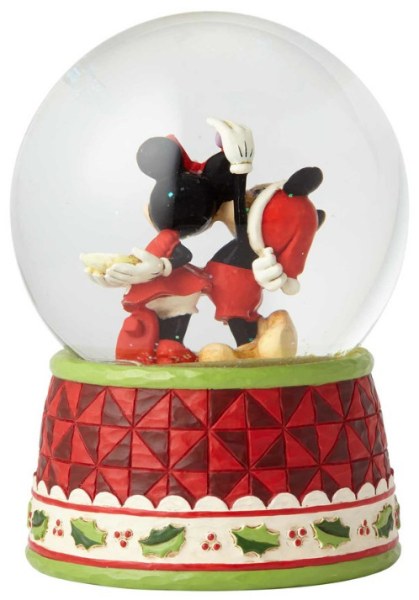 "TOPOLINO E MINNIE SOTTO IL VISCHIO" SNOWBALL DISNEY TRADITIONS