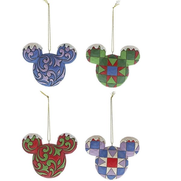 LOTTO 4 SOSPENSIONI TOPOLINO DISNEY TRADITIONS