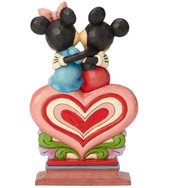 TOPOLINO E MINNIE SEDUTI SUL CUORE DISNEY TRADITIONS