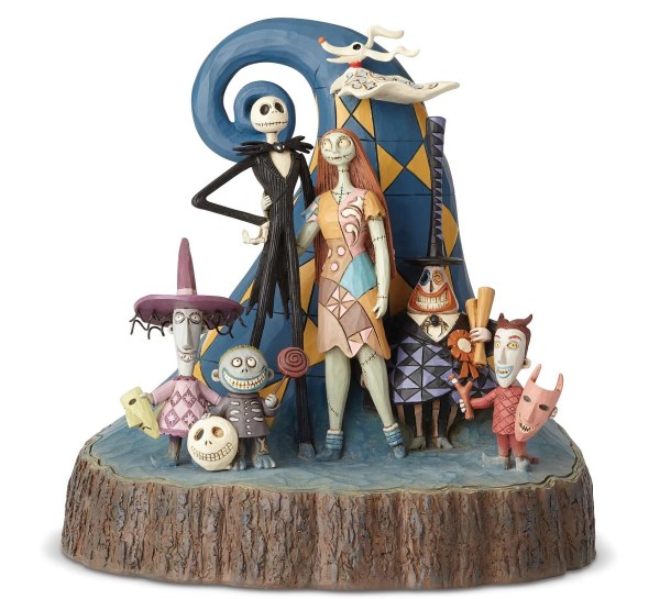 NIGHTMARE BEFORE CHRISTMAS WOODCARVED DISNEY TRADITIONS