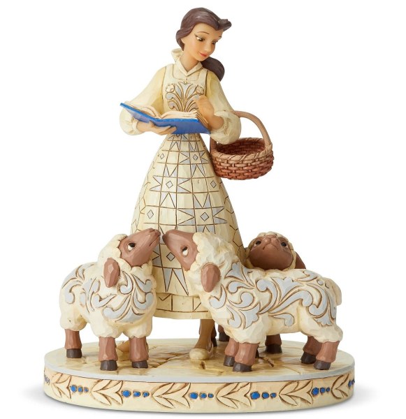 BELLE WHITE WOODLAND JIM SHORE DISNEY TRADITIONS