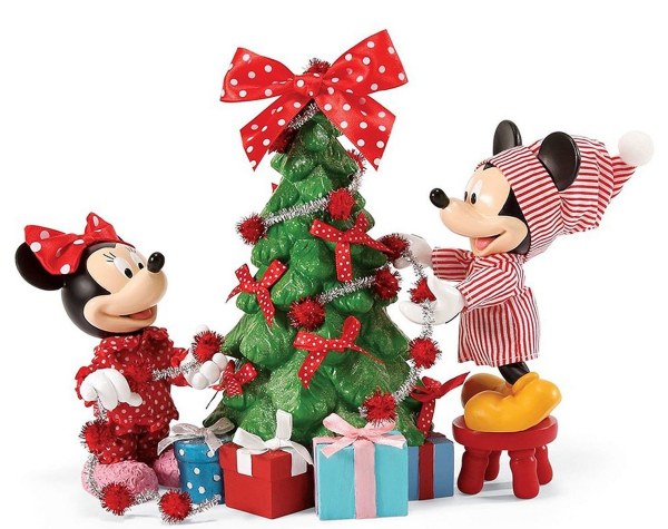 TOPOLINO MINNIE E L'ALBERO DI NATALE DISNEY DEPT.56