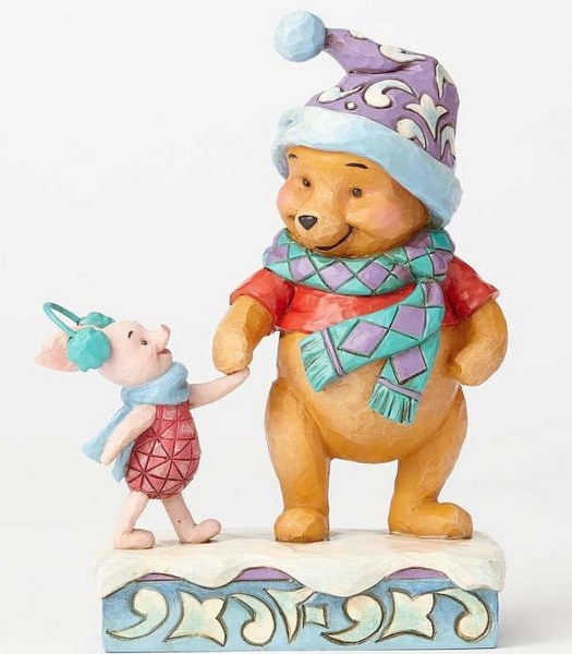 WINNIE ET PIMPI IN INVERNO  JIM SHORE DISNEY TRADITIONS