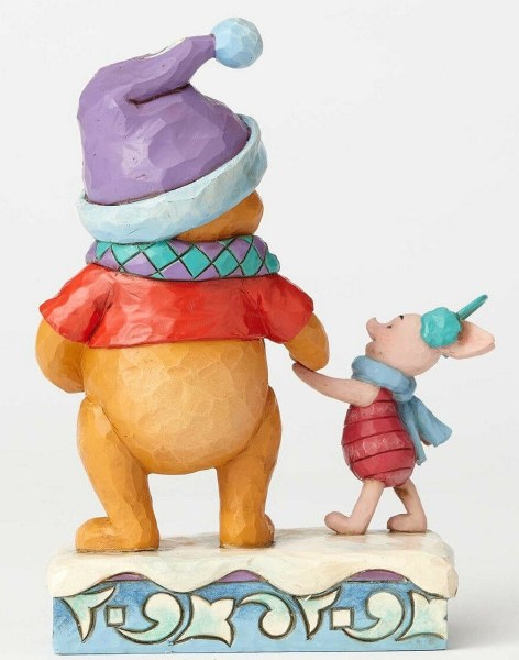 WINNIE ET PIMPI IN INVERNO  JIM SHORE DISNEY TRADITIONS