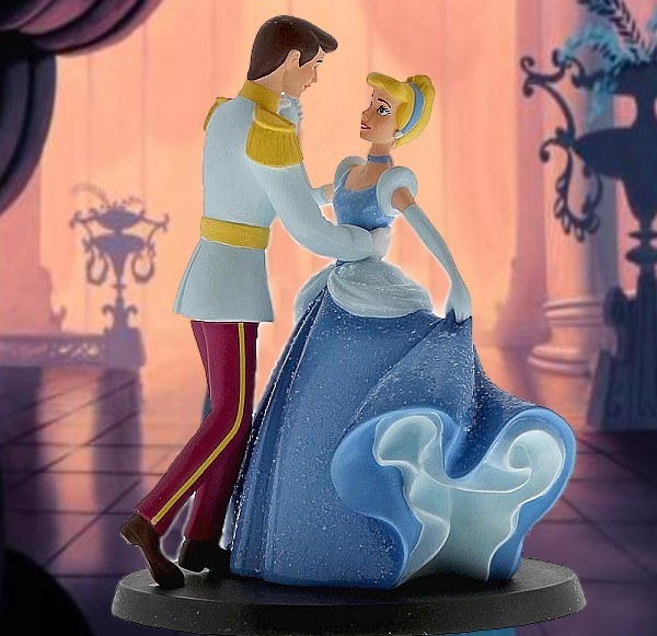 CENERENTOLA E IL PRINCIPE AZZURRO CAKE TOPPER DISNEY ENCHANTING