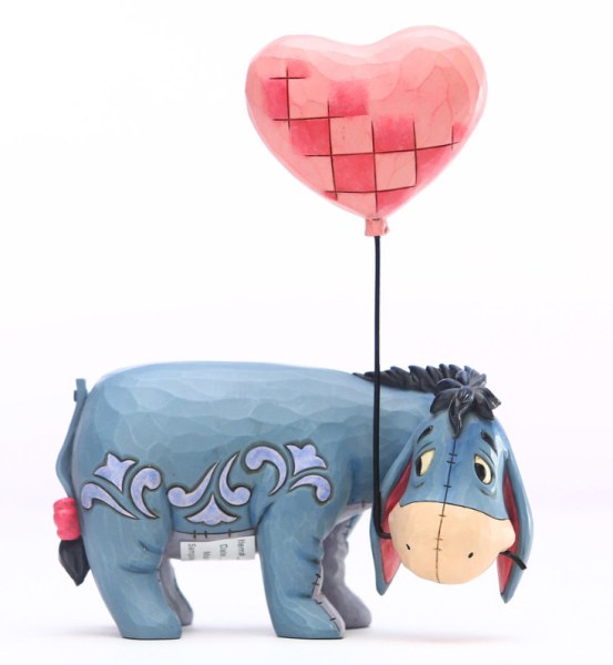 EEYORE CON PALLONCINO A CUORE - DISNEY TRADITIONS