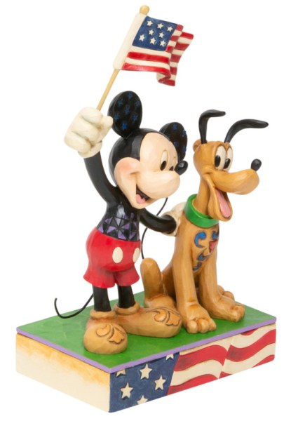 TOPOLINO E PLUTO PATRIOTES - DISNEY TRADITIONS