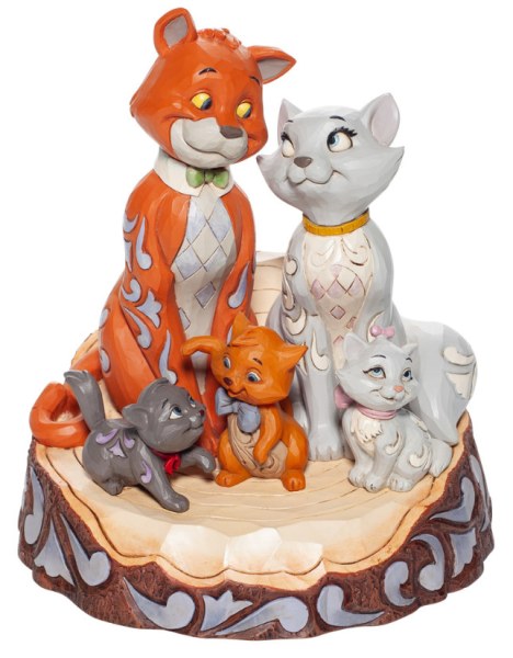 GLI ARISTOGATTI WOODCARVED - DISNEY TRADITIONS
