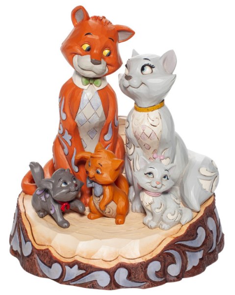 GLI ARISTOGATTI WOODCARVED - DISNEY TRADITIONS