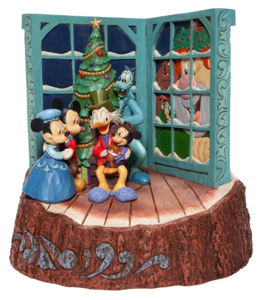 CANTO NATALE NATALE DI TOPOLINO WOODCARVED - DISNEY TRADITIONS
