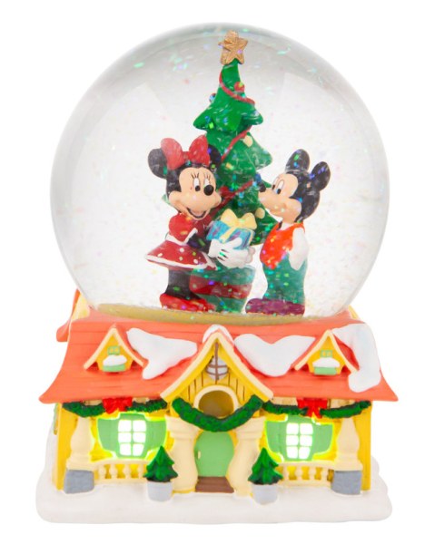 SNOWBALL LUMINOSO TOPOLINO E MINNI A NATALE - DISNEY DEPT.56