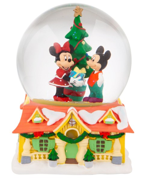 SNOWBALL LUMINOSO TOPOLINO E MINNI A NATALE - DISNEY DEPT.56