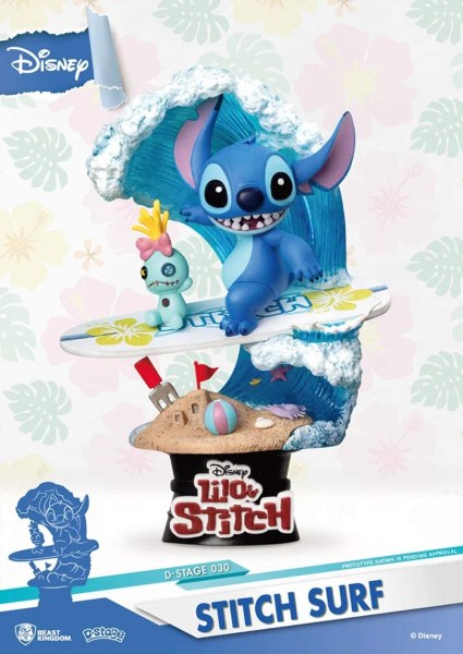 STITCH STA FACENDO SURF- DISNEY D-STAGE