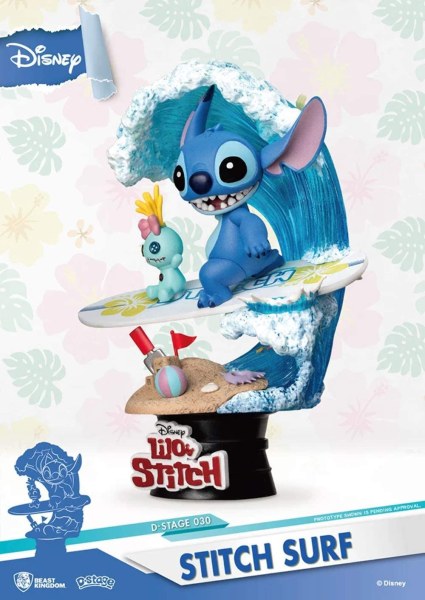 STITCH STA FACENDO SURF- DISNEY D-STAGE