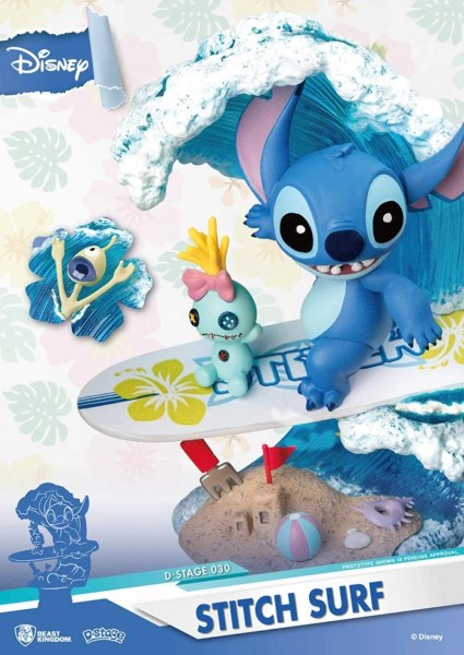 STITCH STA FACENDO SURF- DISNEY D-STAGE