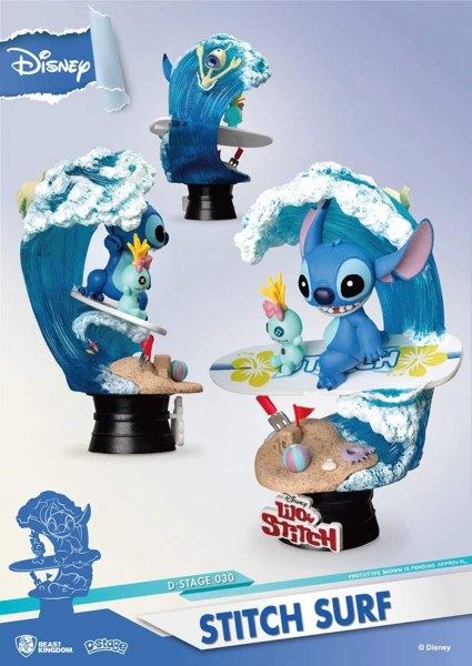 STITCH STA FACENDO SURF- DISNEY D-STAGE