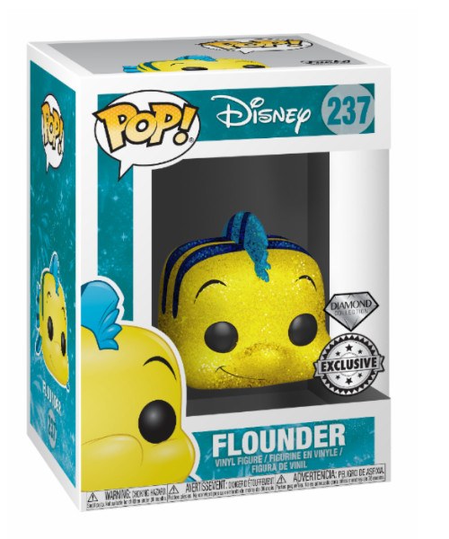 FUNKO POP! 237 DIAMOND EXCLUSIVE (DGLT) - DISNEY LA SIRENETTA - FLOUNDER