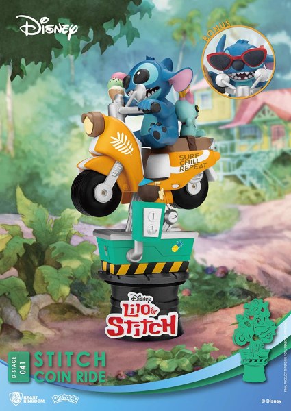 STITCH SU SCOOTER IN MOVIMENTO- DISNEY D-STAGE