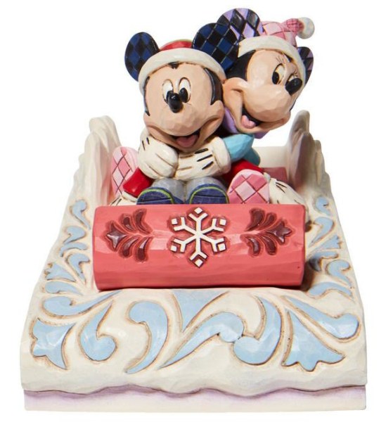 TOPOLINO E MINNIE FANNO SLITTINO  - DISNEY TRADITIONS