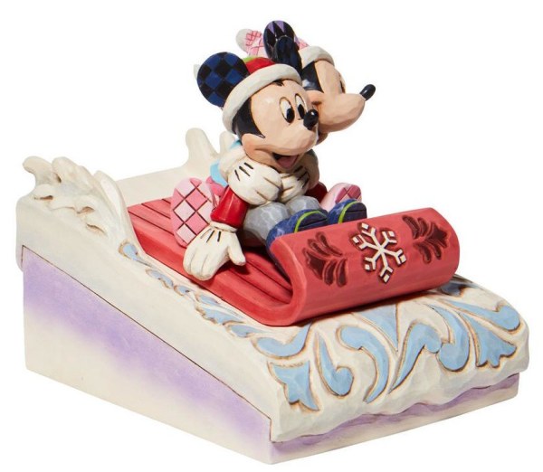 TOPOLINO E MINNIE FANNO SLITTINO  - DISNEY TRADITIONS