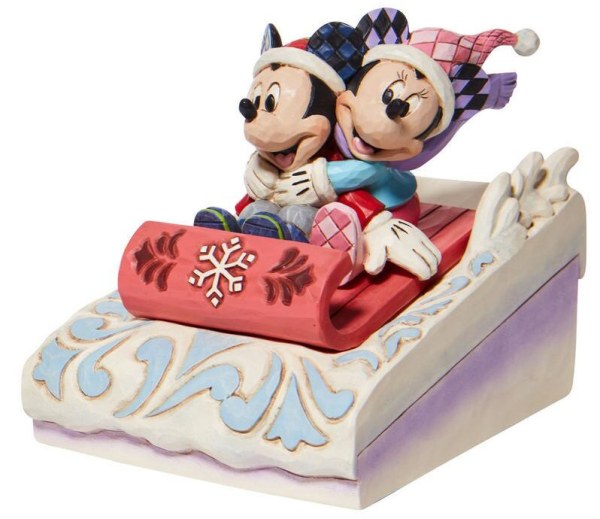 TOPOLINO E MINNIE FANNO SLITTINO  - DISNEY TRADITIONS