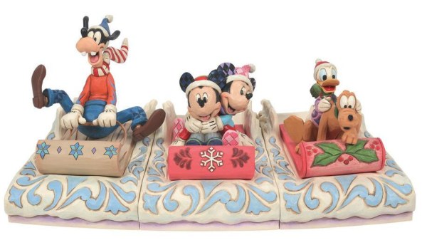 PAPERINO E PLUTO FANNO SLITTINO  - DISNEY TRADITIONS