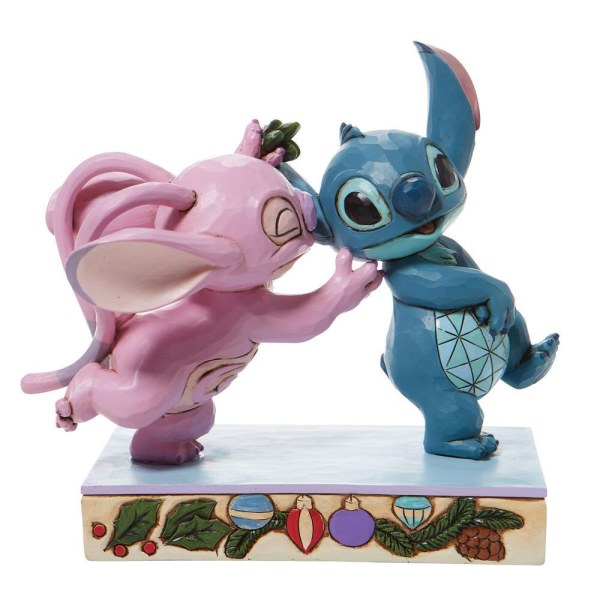 ANGEL E STITCH SOTTO IL VISCHIO - DISNEY TRADITIONS