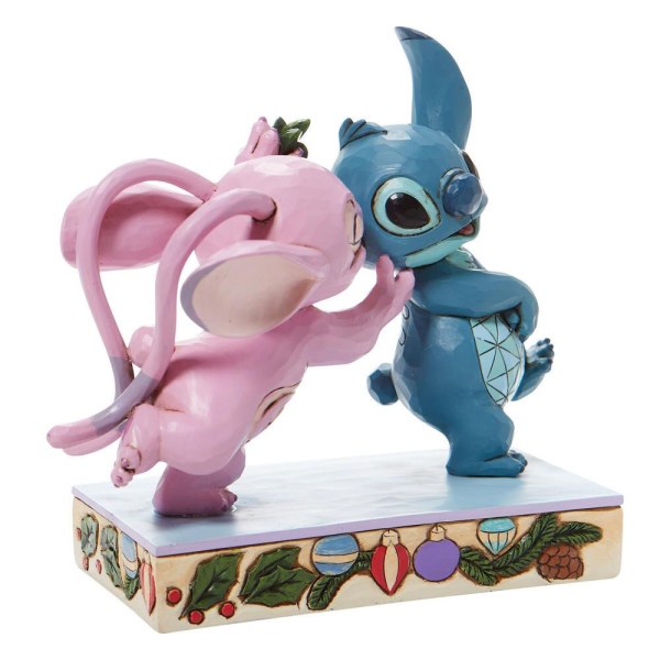 ANGEL E STITCH SOTTO IL VISCHIO - DISNEY TRADITIONS
