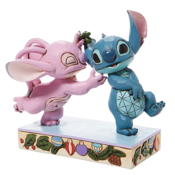 ANGEL E STITCH SOTTO IL VISCHIO - DISNEY TRADITIONS