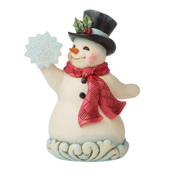PUPAZZO DI NEVE CON UN FIOCCO JIM SHORE HEARTWOOD CREEK