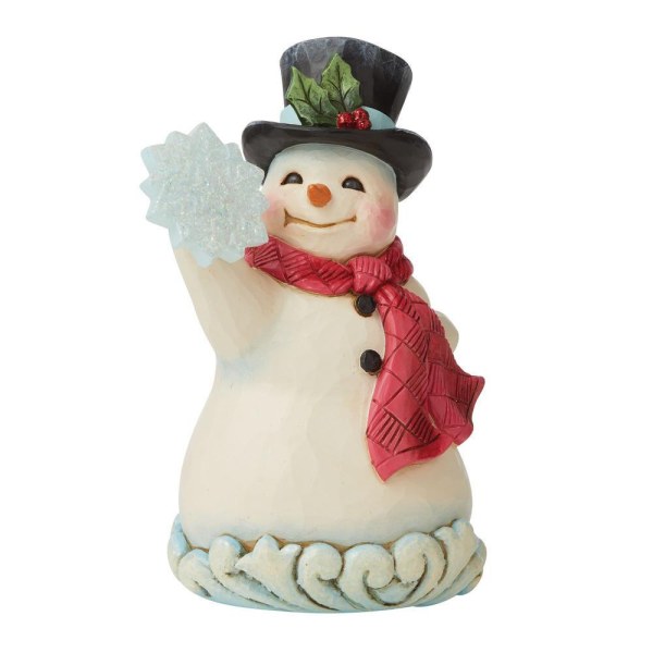 PUPAZZO DI NEVE CON UN FIOCCO JIM SHORE HEARTWOOD CREEK