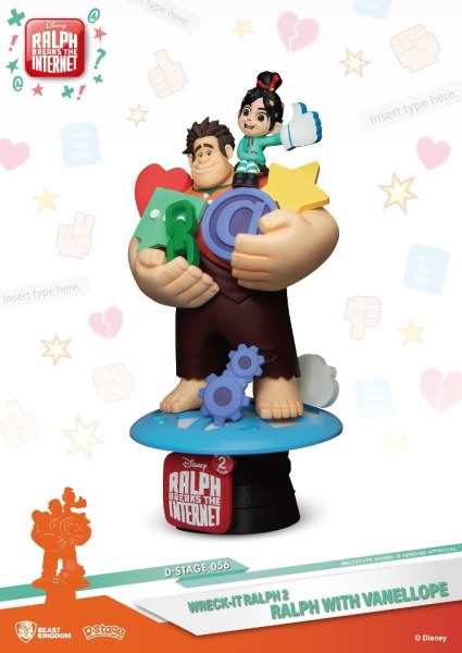 RALPH CON VANELLOPE RALPH SPACCA INTERNET - DISNEY D-SELECT