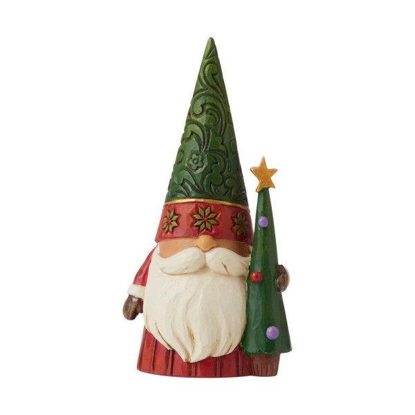 GNOMO DI NATALE CON L'ALBERO JIM SHORE HEARTWOOD CREEK