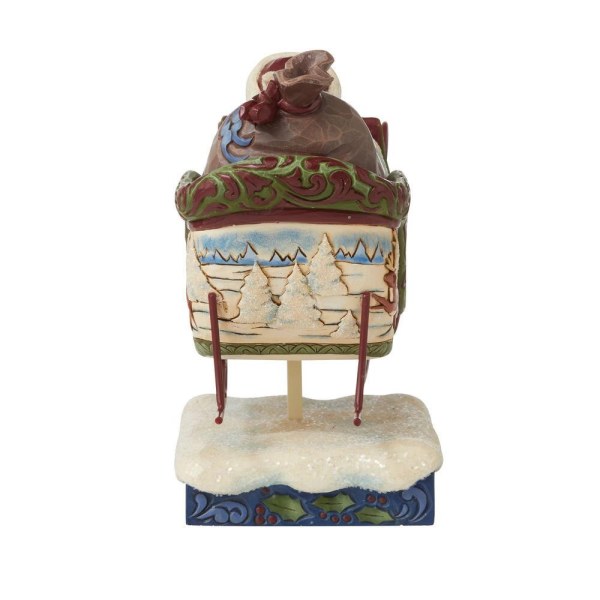 BABBO NATALE VITTORIANO IN SLITTA JIM SHORE HEARTWOOD CREEK