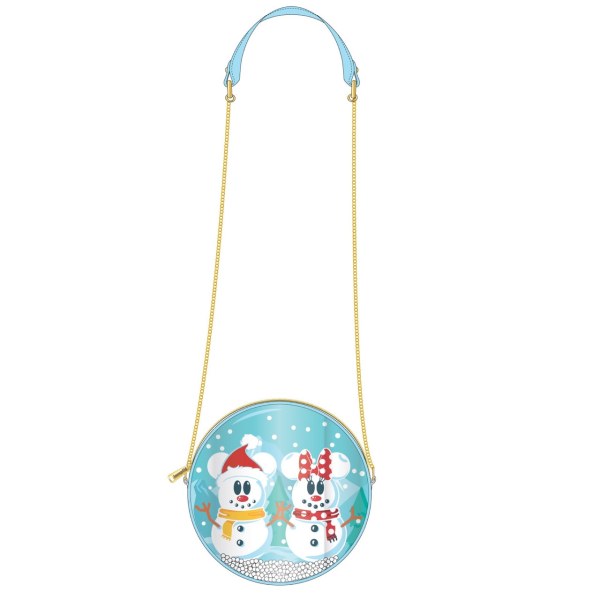 BORSA A TRACOLLA MICKEY & MINNIE SNOW GLOBE - DISNEY LOUNGEFLY