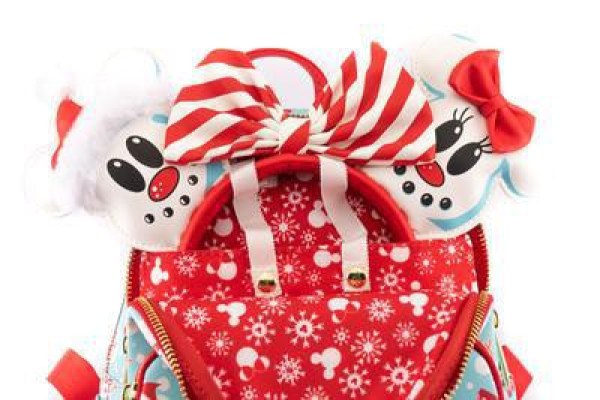 MINI ZAINO E FASCIA PER CAPELLI TOPOLINO & MINNIE PUPAZZO DI NEVE - DISNEY LOUNGEFLY